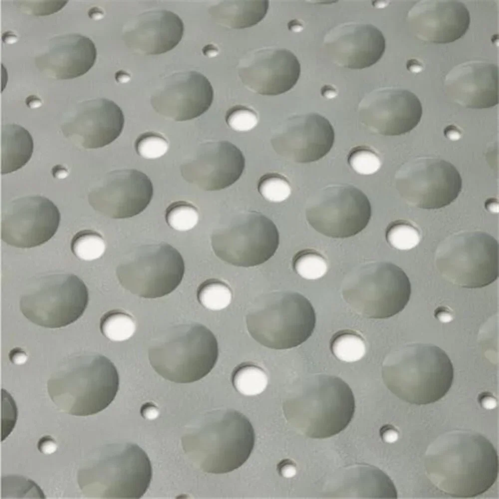Non Slip Bath Mat 40x16 Suction Cup Tub Shower PVC Grey